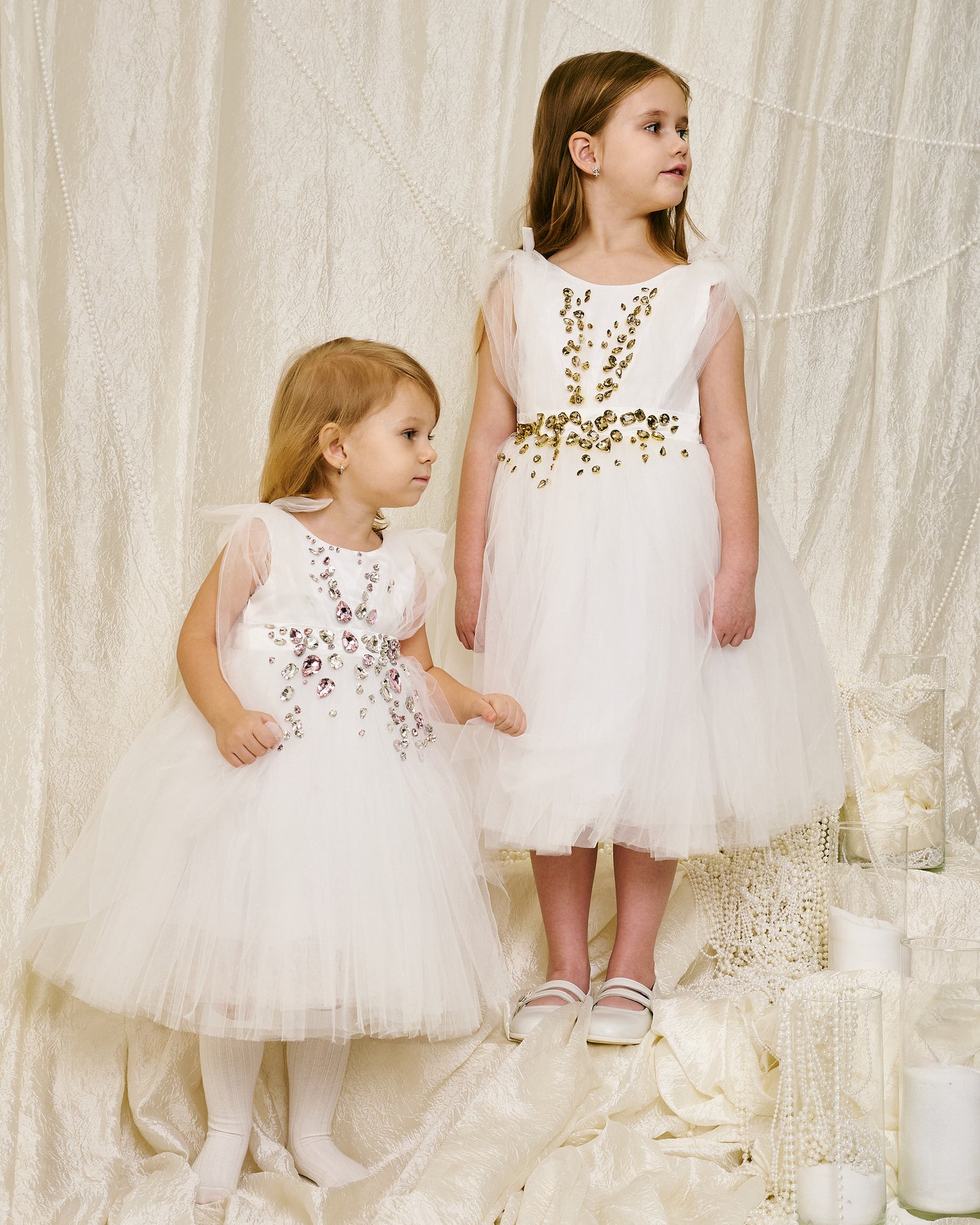 Gold crystal dress