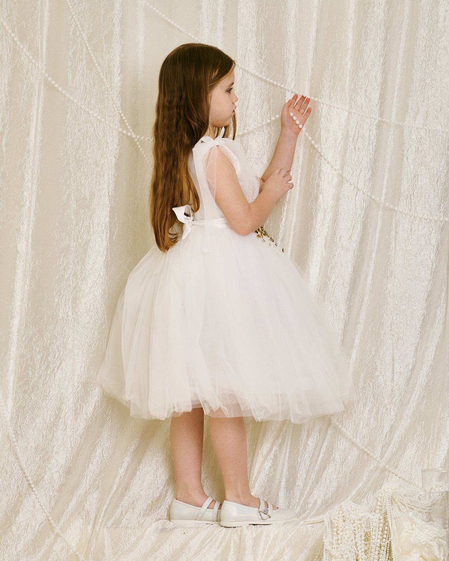Gold crystal dress