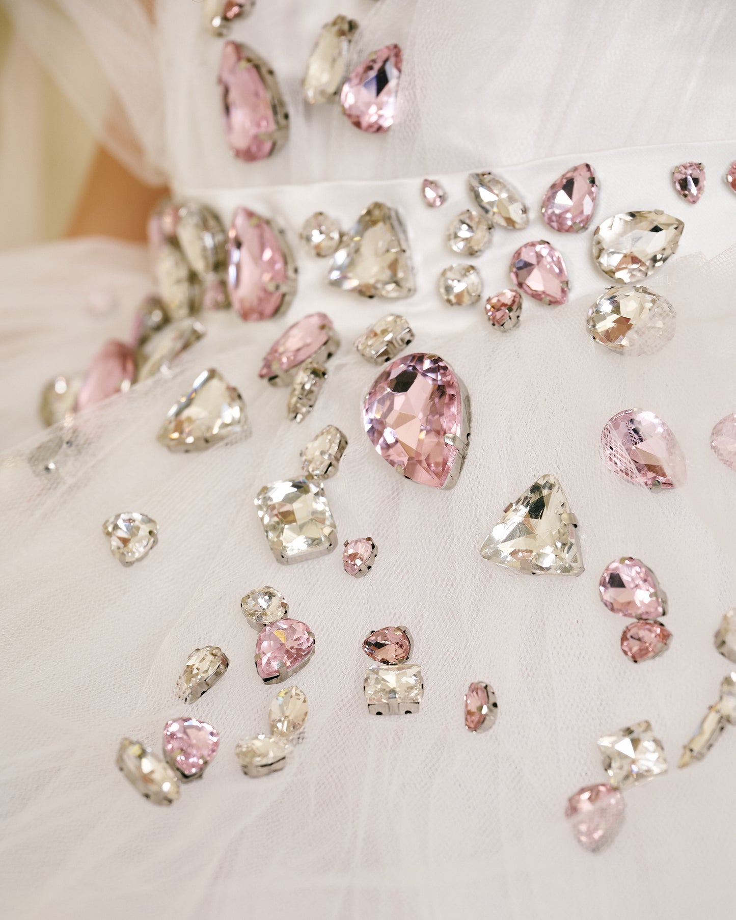 Rosé Crystal dress