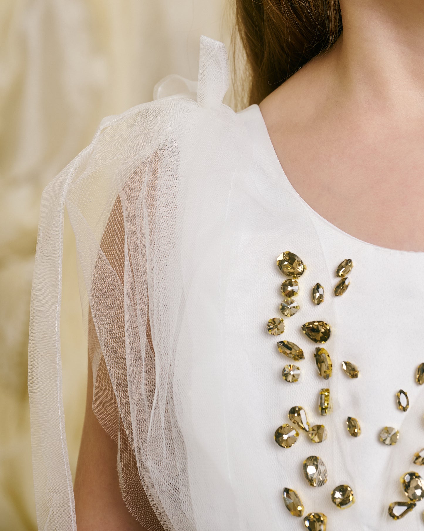 Gold crystal dress