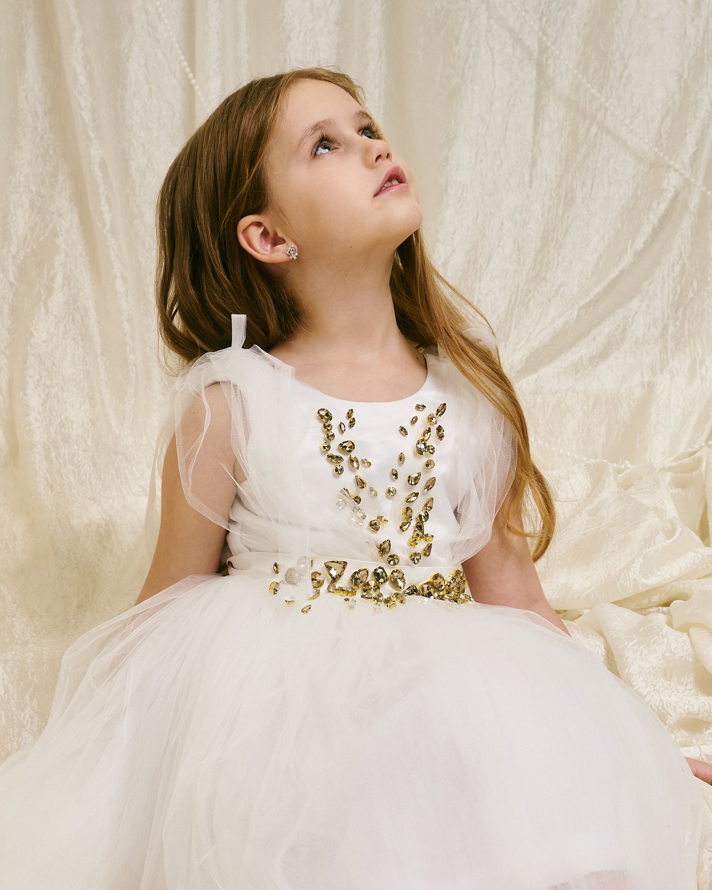 Gold crystal dress
