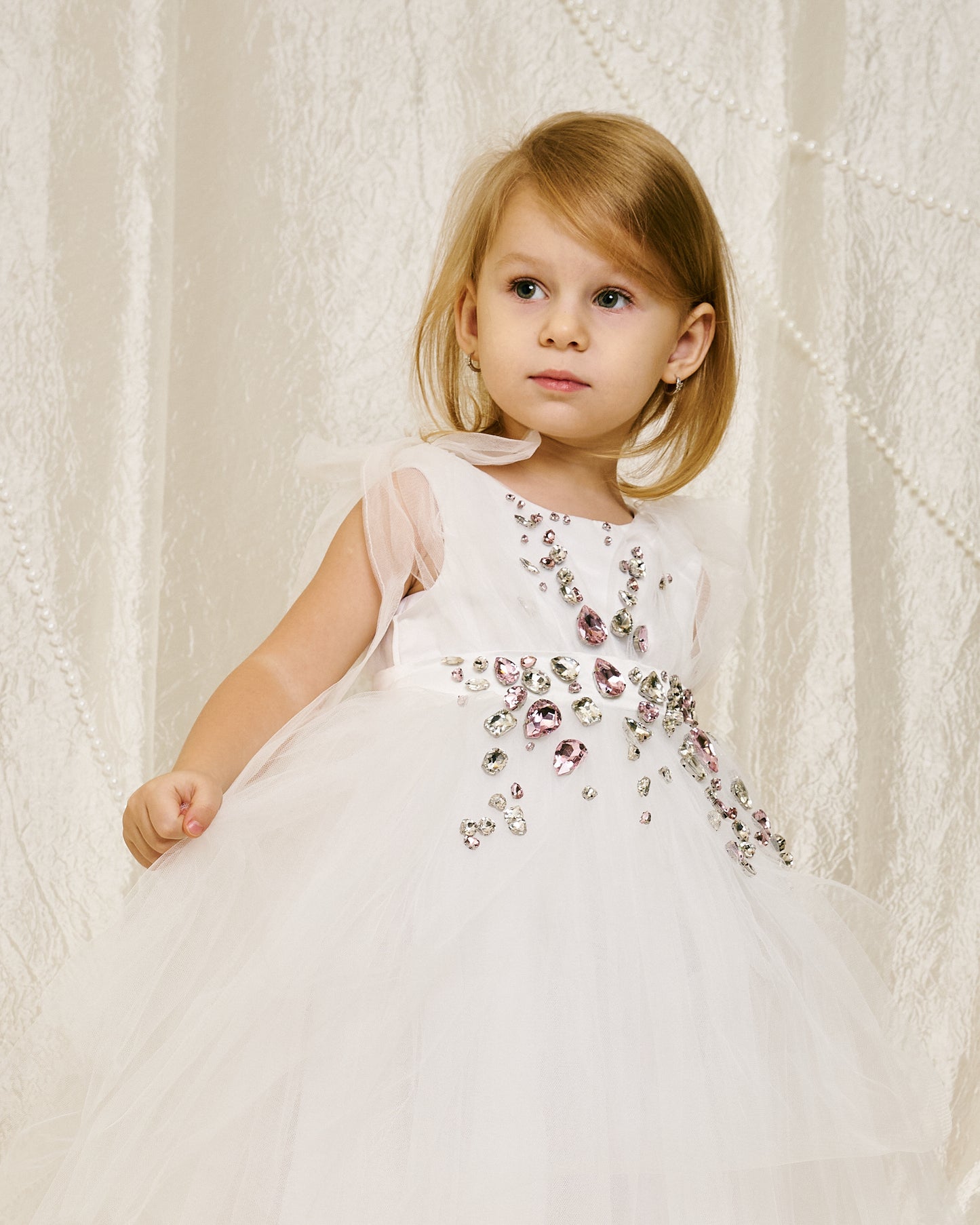 Rosé Crystal dress